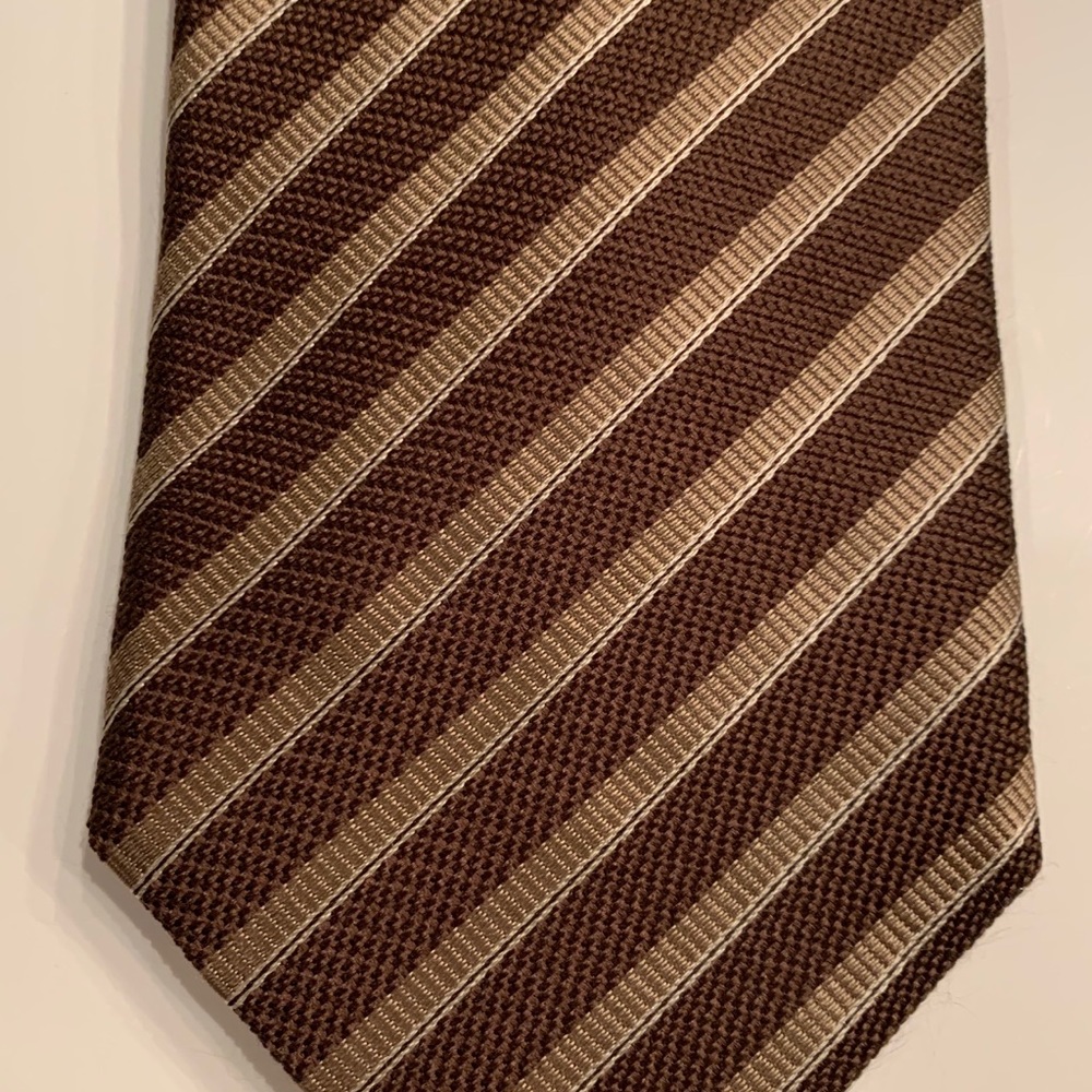 Giorgio Armani Brown Silk Tie